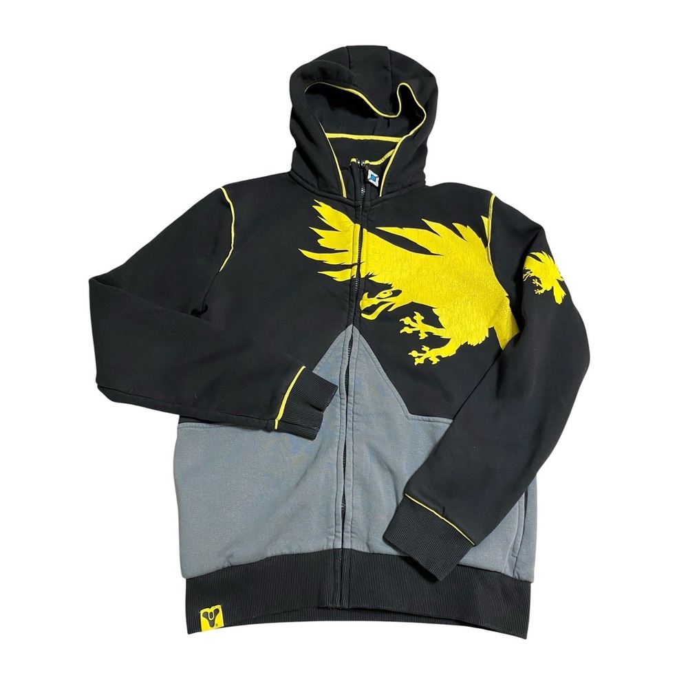 Destiny Warlock Full Zip Hoodie XS Black Eagle Crest EMP Gaming Sweatshirt